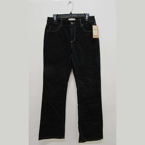 Coldwater Creek Black Bootcut Logo Jean Size 8 NEW